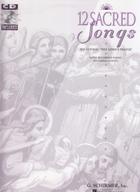 12 Sacred Songs Low Voice Book & Cd Sheet Music Songbook