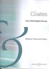 Coates 4 Old English Songs Medium Voice Sheet Music Songbook