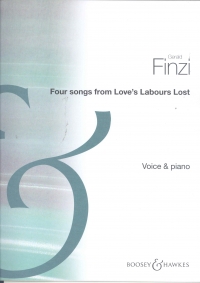 Finzi Four Songs From Loves Labours Lost Op28a Sheet Music Songbook