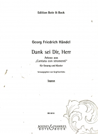 Handel Arioso Dank Sei Dir Herr Sheet Music Songbook
