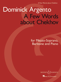 Argento A Few Words About Chekov Mezzo, Bari & Pf Sheet Music Songbook