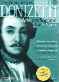 Cantolopera Donizetti Arias For Soprano Book & Cd Sheet Music Songbook