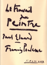 Poulenc Le Travail De Peintre Voice & Piano Sheet Music Songbook