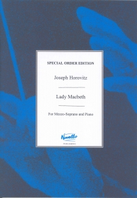 Horovitz Lady Macbeth Songs Sheet Music Songbook