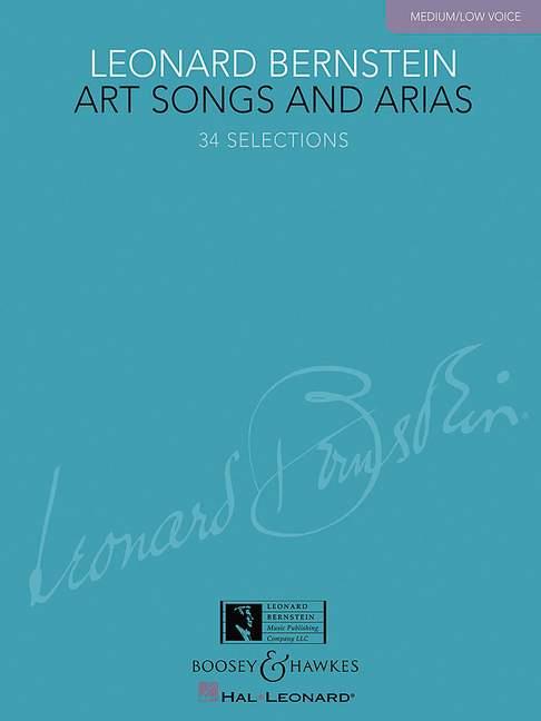 Bernstein Art Songs & Arias Medium/low Sheet Music Songbook