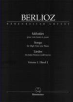 Berlioz Songs Vol 1 High Voice & Piano Sheet Music Songbook