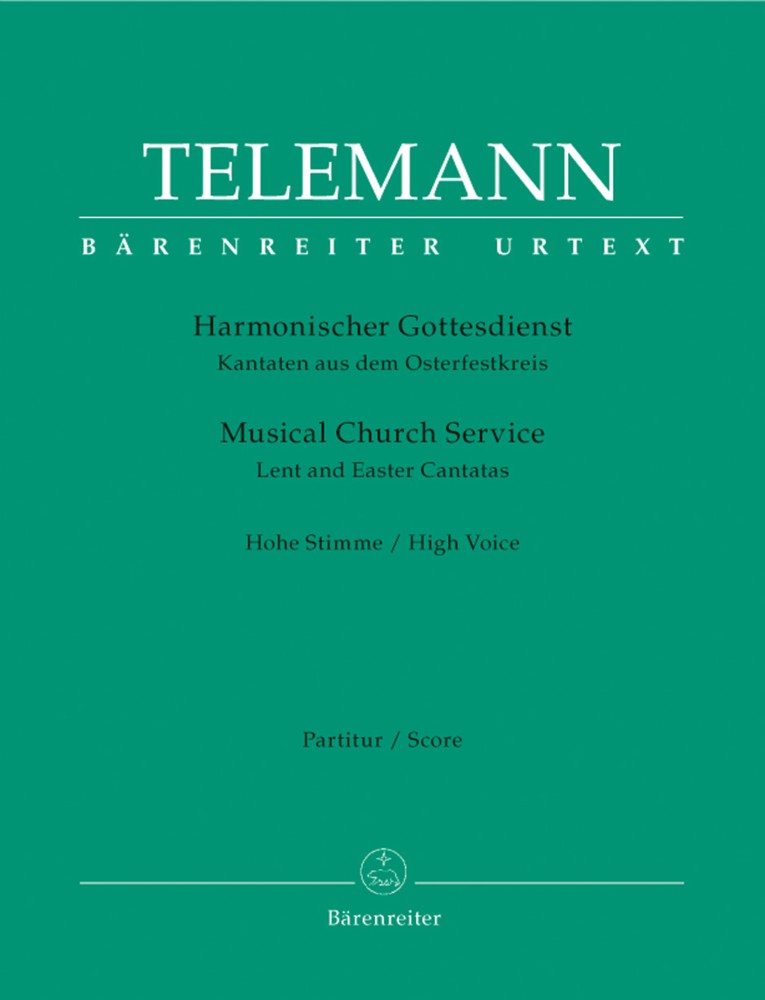 Telemann Cantatas Lent & Easter High Score & Parts Sheet Music Songbook
