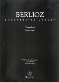 Berlioz Cleopatre (urtext) French Vocal Score Sheet Music Songbook