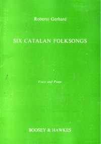 Gerhard 6 Catalan Folksongs Vocal Album Sheet Music Songbook