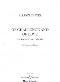 Carter Of Challenge & Of Love Hollander Sop & Pf Sheet Music Songbook