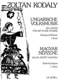 Kodaly Hungarian Folk Music Vol 1 Med Voice & Pf Sheet Music Songbook
