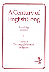 Century Of English Song Ii Baritone Sheet Music Songbook