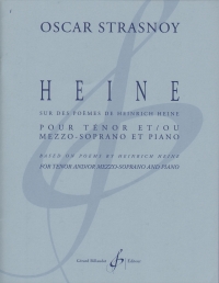 Strasnoy Heine Tenor And/or Mezzo Soprano & Piano Sheet Music Songbook