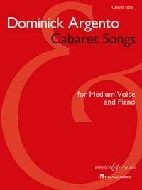 Argento Cabaret Songs Medium Voice Sheet Music Songbook