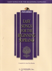 Easy Songs For The Beginning Soprano Book & Cd Sheet Music Songbook