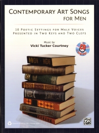 Contemporary Art Songs For Men Book & Cd Sheet Music Songbook