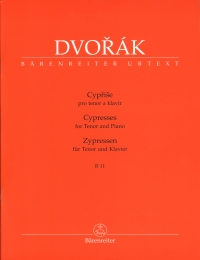 Dvorak Cypresses Tenor & Piano B11 Sheet Music Songbook