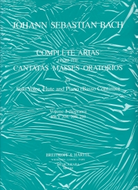 Bach Complete Arias Vol 2 Soprano Flute & Piano Sheet Music Songbook