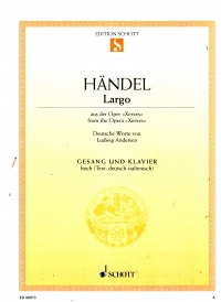 Handel Largo Ombra Mai Fu Xerxes High Voice & Pf Sheet Music Songbook