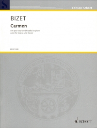 Bizet Carmen Arias For Soprano & Piano Sheet Music Songbook