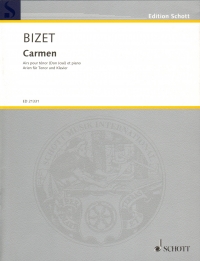 Bizet Carmen Arias For Tenor & Piano Sheet Music Songbook