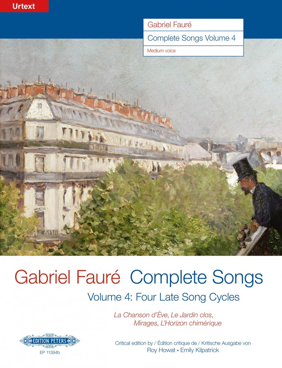 Faure Complete Songs Vol 4 Medium Voice & Piano Sheet Music Songbook