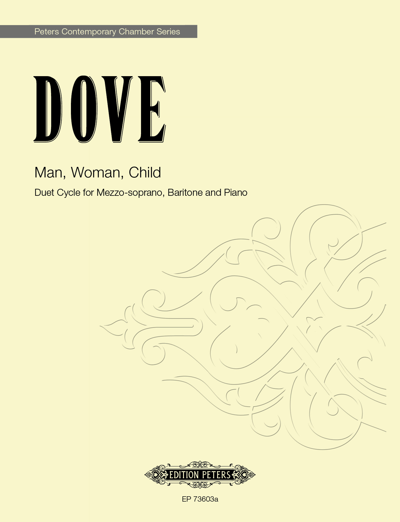 Dove Man, Woman, Child Mezzo Sop, Baritone & Piano Sheet Music Songbook