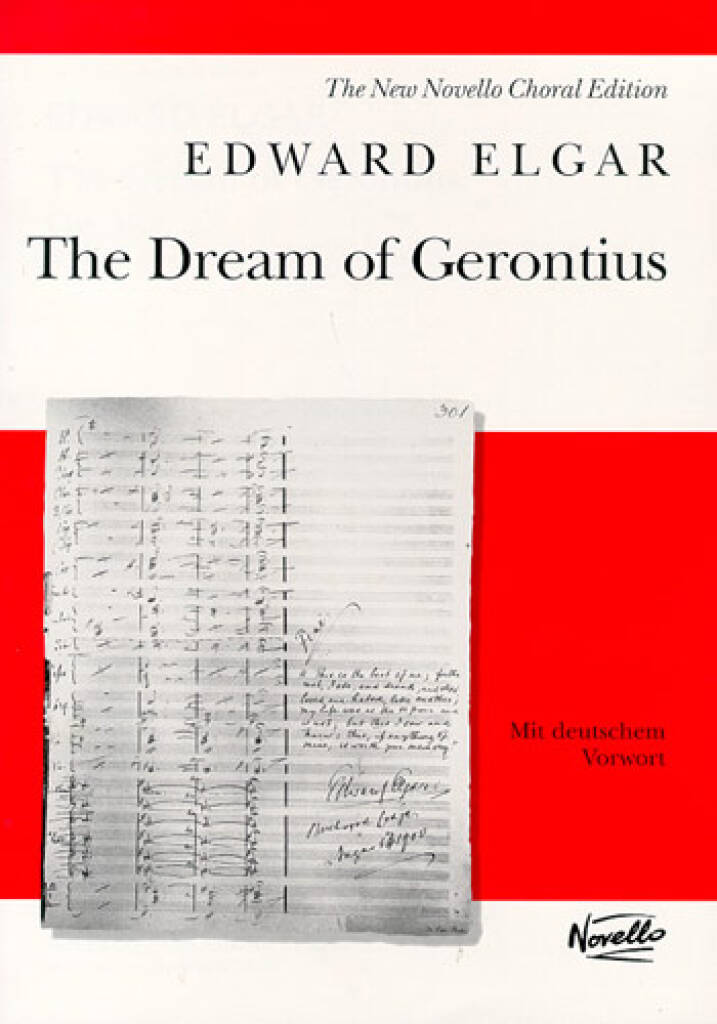 Elgar Dream Of Gerontius English Vocal Score Sheet Music Songbook