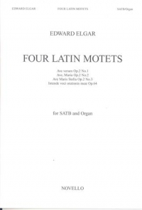 Elgar Four Latin Motets Satb & Organ Op2 & 64 Sheet Music Songbook