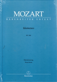 Mozart Idomeneo Kv366 Vocal Score Hardback Sheet Music Songbook