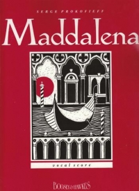 Prokofiev Maddalena Op13 (vocal Score) Sheet Music Songbook