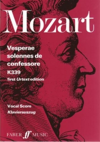 Mozart Solemn Vespers K339 Vocal Score Sheet Music Songbook