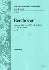 Beethoven Meeres Stille Und Gluckliche Fahrt Op112 Sheet Music Songbook