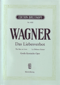 Wagner Das Liebesverbot Wwv38 Ger/eng/fr Sheet Music Songbook
