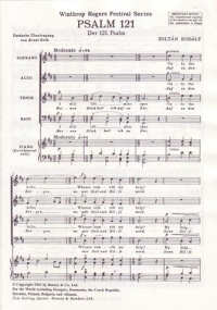 Psalm 121 Kodaly Satb Sheet Music Songbook