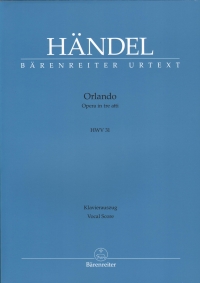 Handel Orlando Hwv 31 Vocal Score Sheet Music Songbook