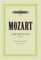 Mozart Cosi Fan Tutte K588 (ger/it) Vocal Score Sheet Music Songbook