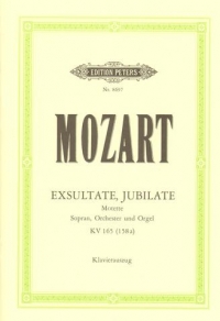 Mozart Exsultate Jubilate Soprano/piano Vocal Scor Sheet Music Songbook