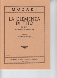 Mozart La Clemenza Di Tito Libretto Sheet Music Songbook