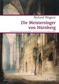Wagner Die Meistersinger Von Nurnberg Vocal Score Sheet Music Songbook