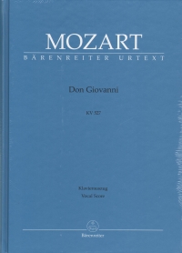 Mozart Don Giovanni K527 Vocal Score Hardback Sheet Music Songbook