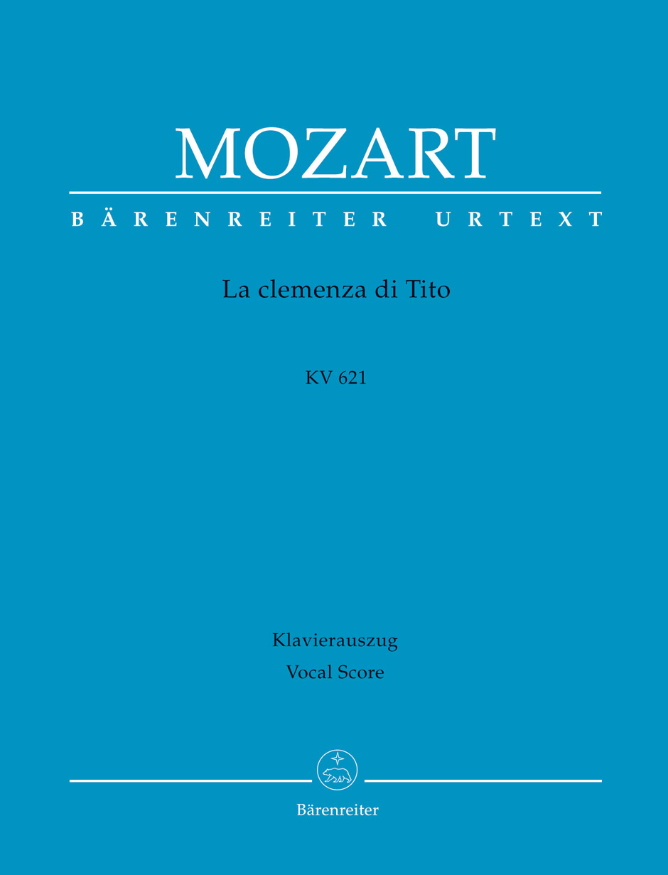 Mozart La Clemenza Di Tito K621 Hardback Vocal Sc Sheet Music Songbook