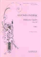 Dvorak Biblical Songs Op99/1 Low Voice & Piano Sheet Music Songbook