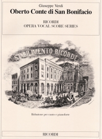 Verdi Oberto Conte Di San Bonifacio It Paper Sheet Music Songbook