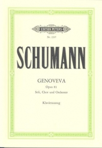 Schumann Genoveva Vocal Score Sheet Music Songbook