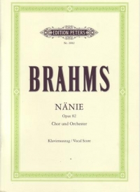 Brahms Nanie Op82 Vsc (eng/fr/ger) Sheet Music Songbook