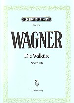 Wagner Die Walkure Vocal Score Ger/eng Sheet Music Songbook