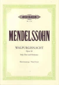 Mendelssohn Walpurgisnacht Op60 (ger) Vsc Sheet Music Songbook