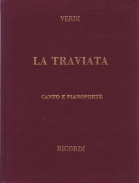 Verdi La Traviata Vocal Score Italian Clothbound Sheet Music Songbook