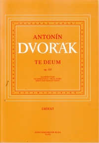 Dvorak Te Deum Op103 Vocal Score Sheet Music Songbook